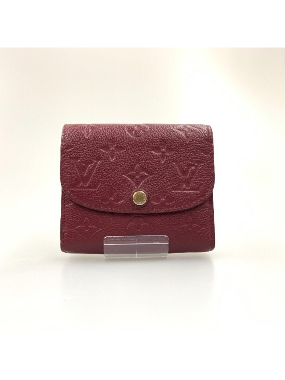 Louis Vuitton Empreinte Portefeuille Marine Trifold Wallet Wine
